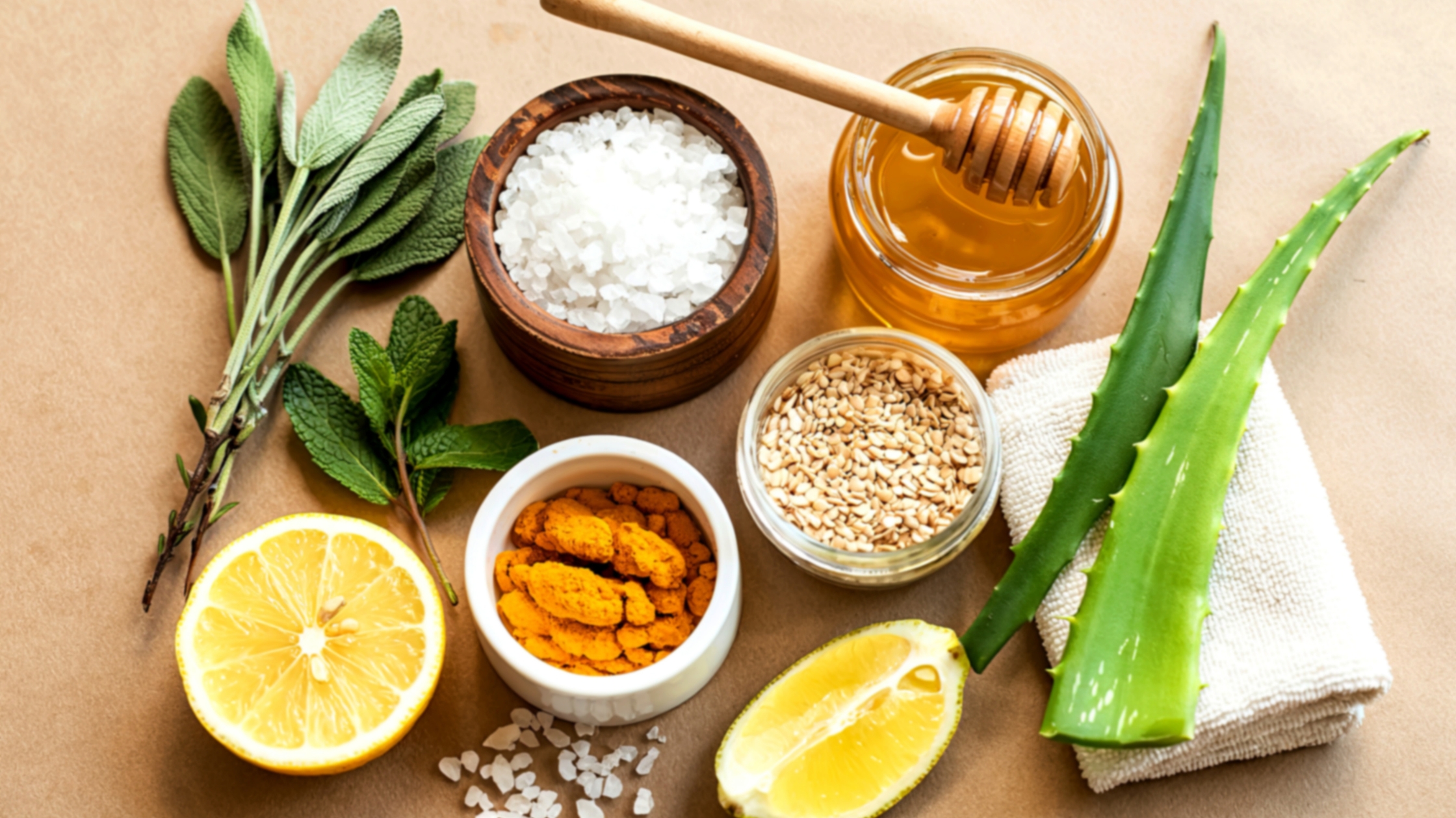 ingredientes para o cabelo