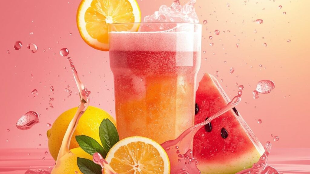 Suco de melancia com limão