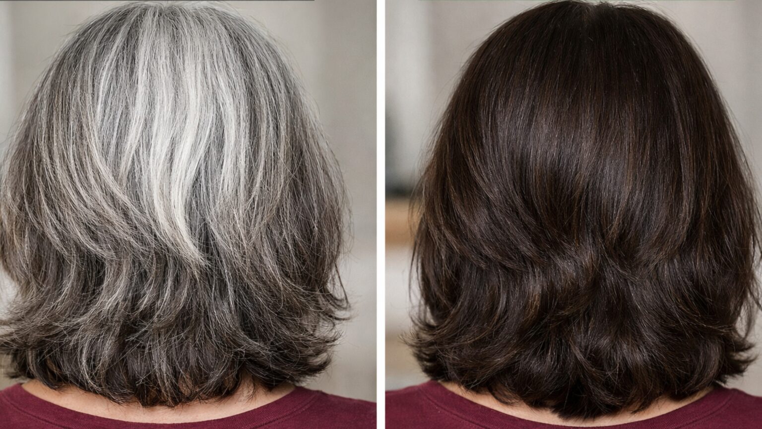 antes e depois cabelo branco