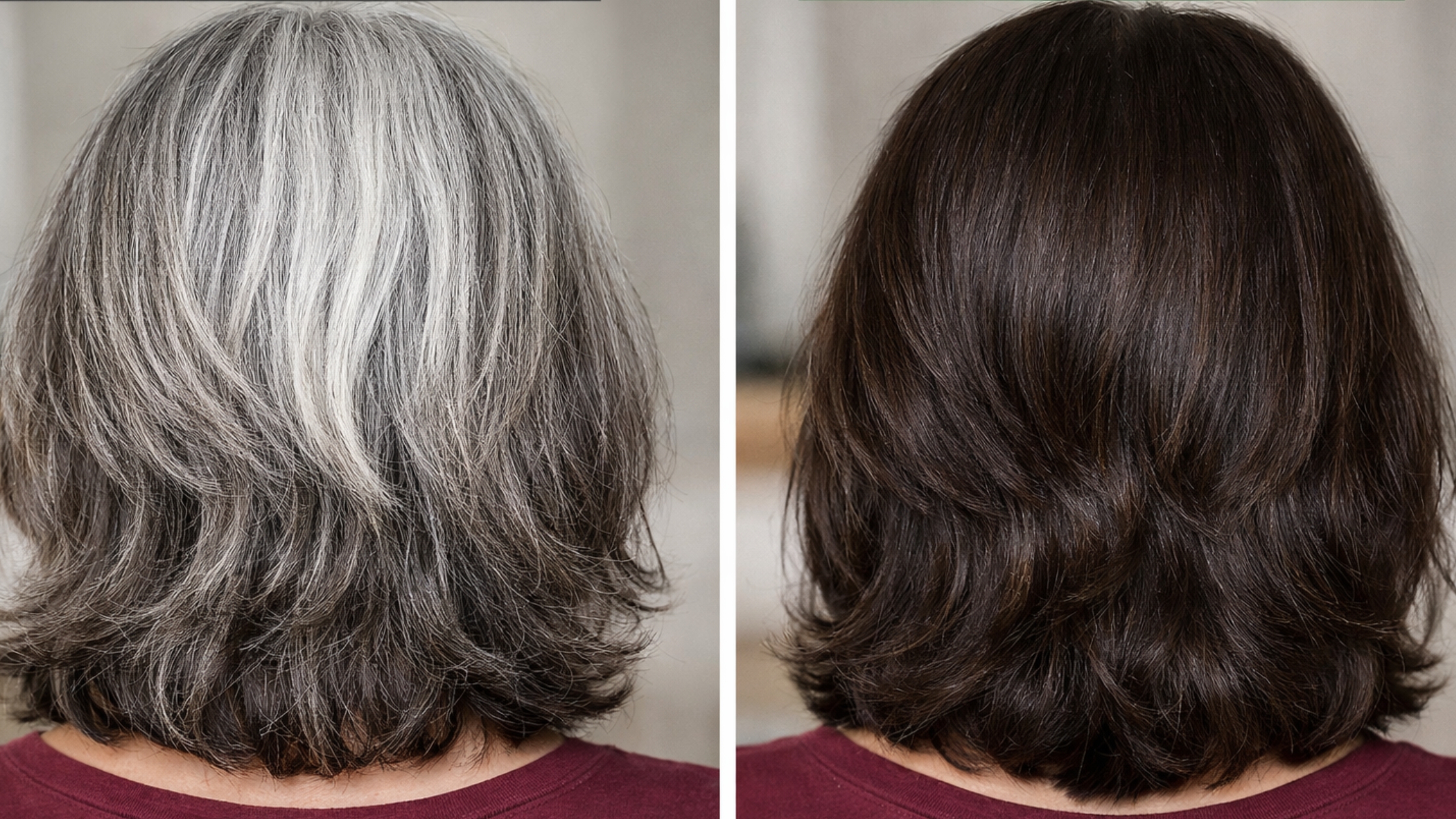 antes e depois cabelo branco