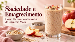 smoothie de chia com maçã
