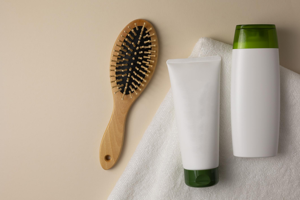 Produtos para cuidados suaves com os cabelos e prevenção da quebra.